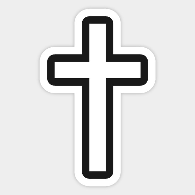 Jesus Cross Graphic Jesus Cross Sticker TeePublic